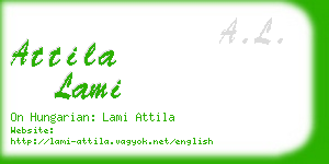 attila lami business card